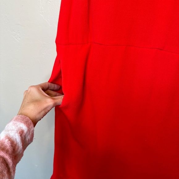 J Brand | Mina Dress Masai Masa V-Neck Side Hip Pockets Asymmetrical Mini Dress - Picture 9 of 16